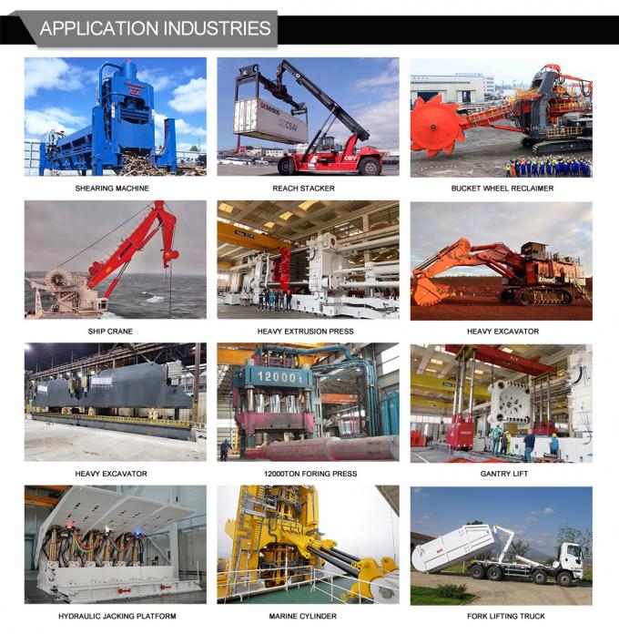 Flutec Custom υδραυλικά κύλινδροι Υψηλής ακρίβειας υδραυλικά εξαρτήματα για έργο χάλυβα 13