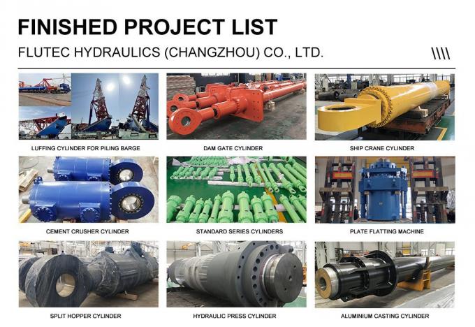 Προσαρμοσμένο κύλινδρο Parker Tie Rod Double Acting Press Υδραυλικό κύλινδρο 8