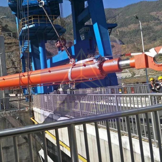 Υδροηλεκτρική μονάδα Πύλη φράγματος υδραυλικός κύλινδρος υλικό από ατσάλι άνθρακα 2