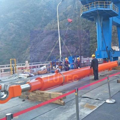 100% δοκιμή πίεσης υδροηλεκτρικού σταθμού κύλινδρο φράγματος πύλης για υδραυλικό πρέσο