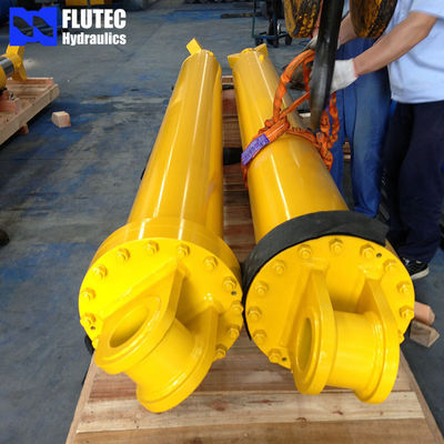 Πιστόν 50 τόνων Jacking Custom υδραυλικοί κύλινδροι Καλή σταθερότητα